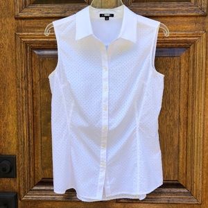 Sleeveless White Top, Etcetera, 8